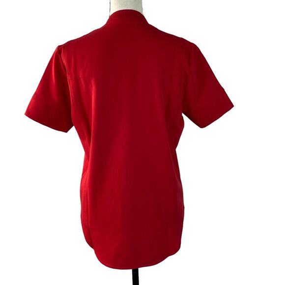 Figs X-Small GIDYA Henley Relaxed Scrub Top Technical Short Sleeve Pocket New - Picture 5 of 13